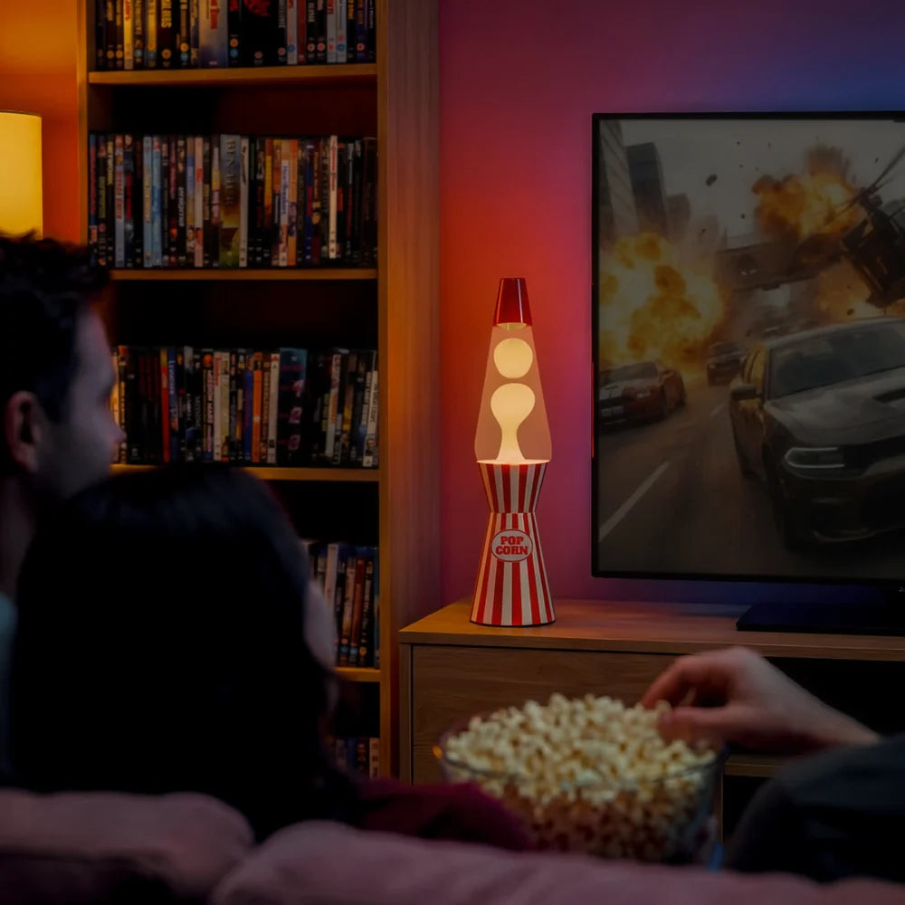 Fisura Design Lavalamp Popcorn als sfeermaker tijdens een filmavond