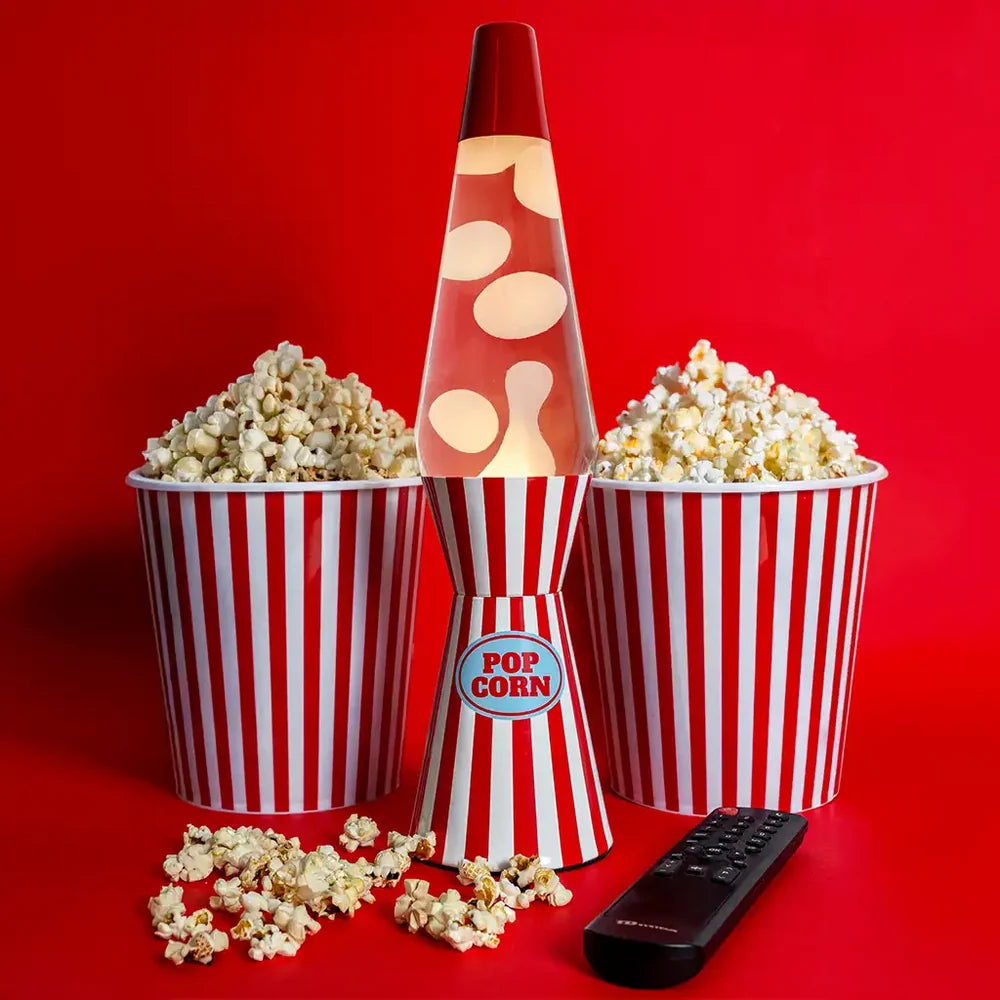 Fisura Design Lavalamp Popcorn tussen 2 emmers popcorn