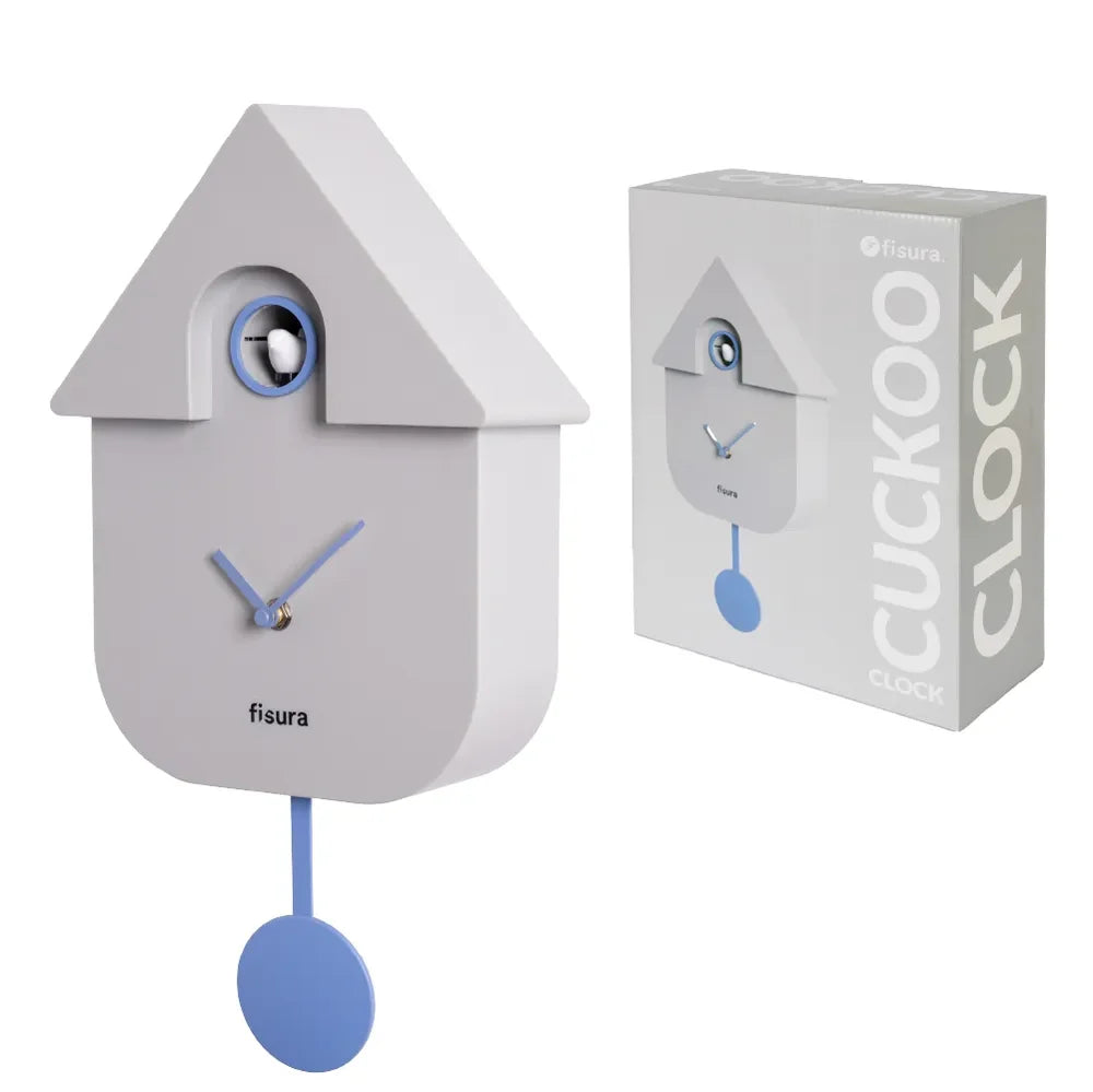 Fisura Koekoeksklok Modern Cuckoo ABS - Grijs in de verpakking